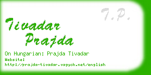 tivadar prajda business card